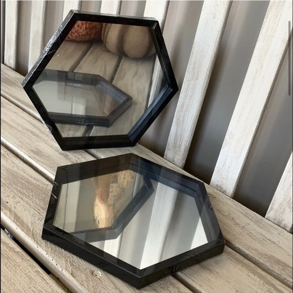 Hexagon Mirror Set (Black) 🪞🆕🪞